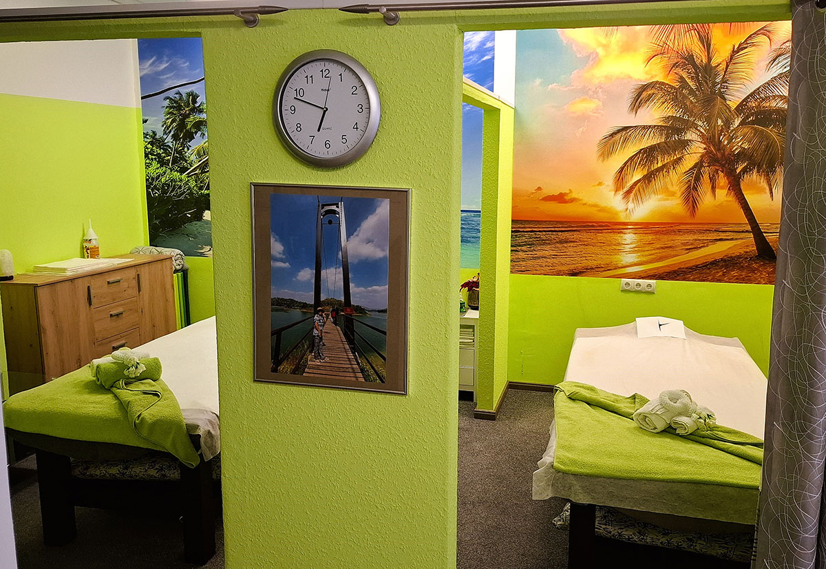 Die beiden Massageräume